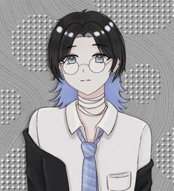 Bust + pattern bg